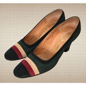 Vintage Late 60s/Early 70s Isabel of Madrid Suede Pumps - Size 6N, Made in Spain